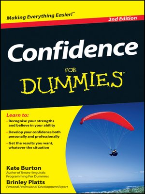 cover image of Confidence For Dummies
